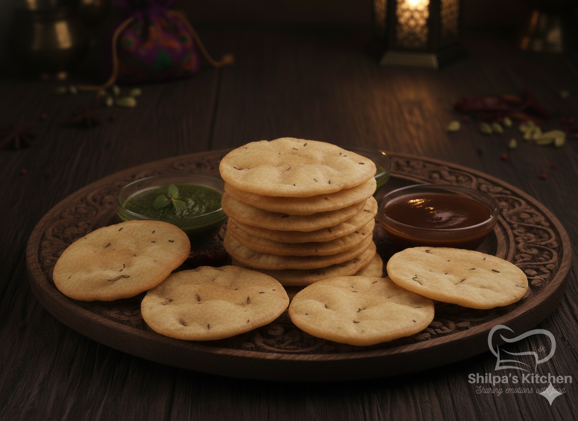 Homemade Farshi Puri - Gujarati snack from Shilpa Kitchen Surat