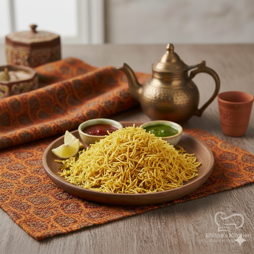Homemade Sev - Gujarati snack from Shilpa Kitchen Surat